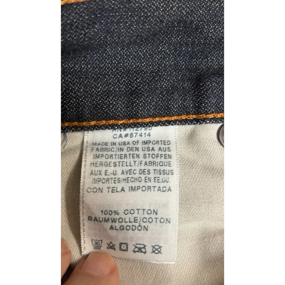 True Religion Mens Sz 28x29 Ricky Relaxed Straight Denim Jeans  Pockets Blue